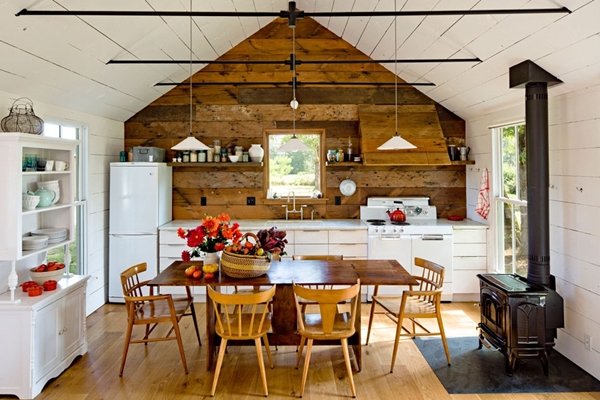 Decorate the kitchen in the Loft style